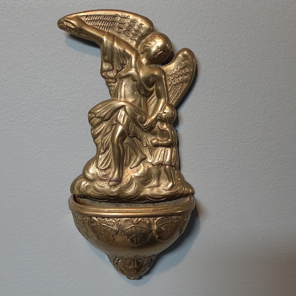 Brass Gold Angel Wall Decor